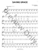 Saving Grace piano sheet music cover